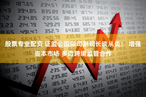 股票专业配资 证监会国际司副司长谈从炎： 增强资本市场 多边跨境监管合作